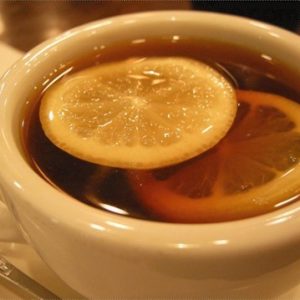 檸茶（熱飲）